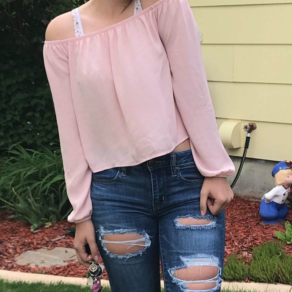 Forever 21 Off The Shoulder Long Sleeve